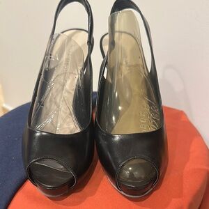 Nine west/ heel/ black/ 7.5M/like new